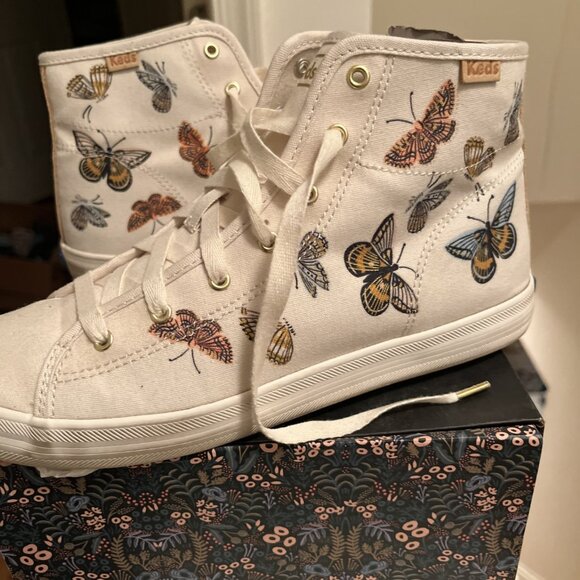 Keds x Rifle Paper Co. Shoes High Canvas Shoes Women's size 8 - Picture 2 of 4